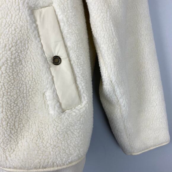 Barbour Cream Aspen Fleece Jacket 2X Plus Size Button NEW - Picture 4 of 9